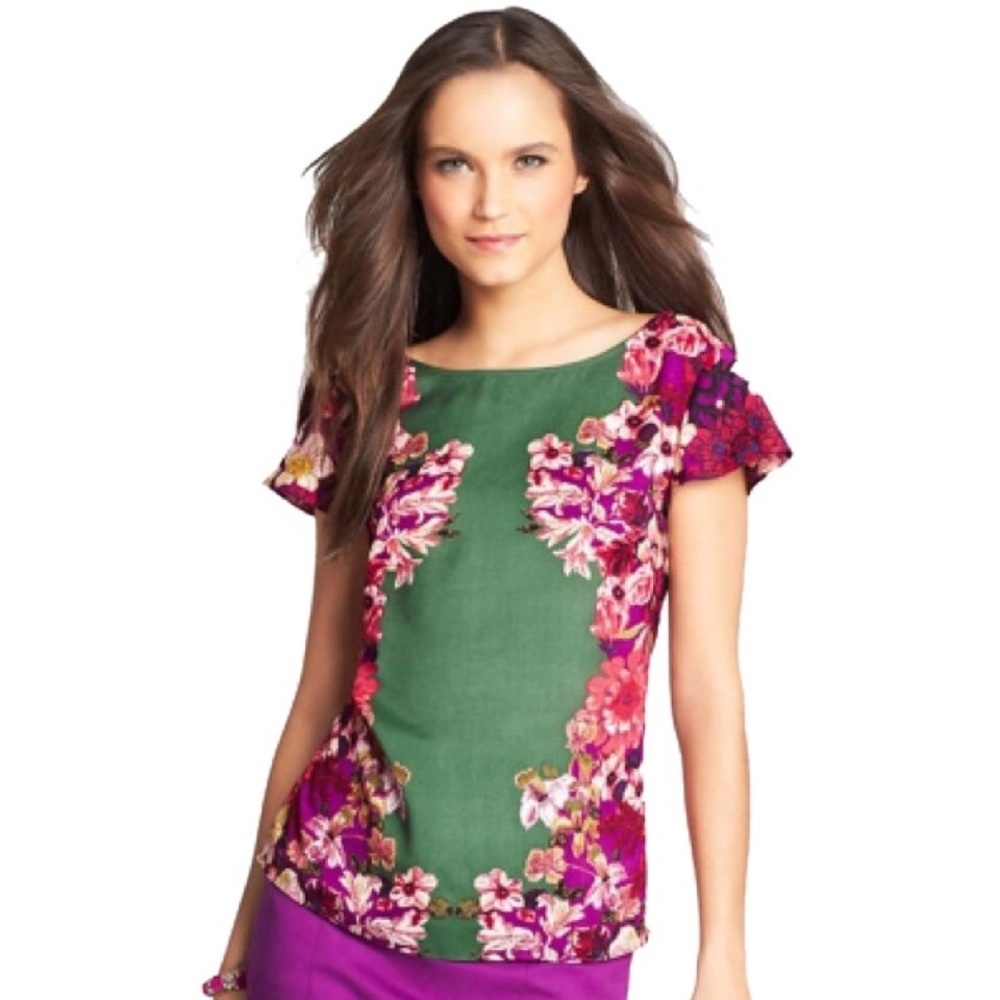 Jungle Floral Print Top